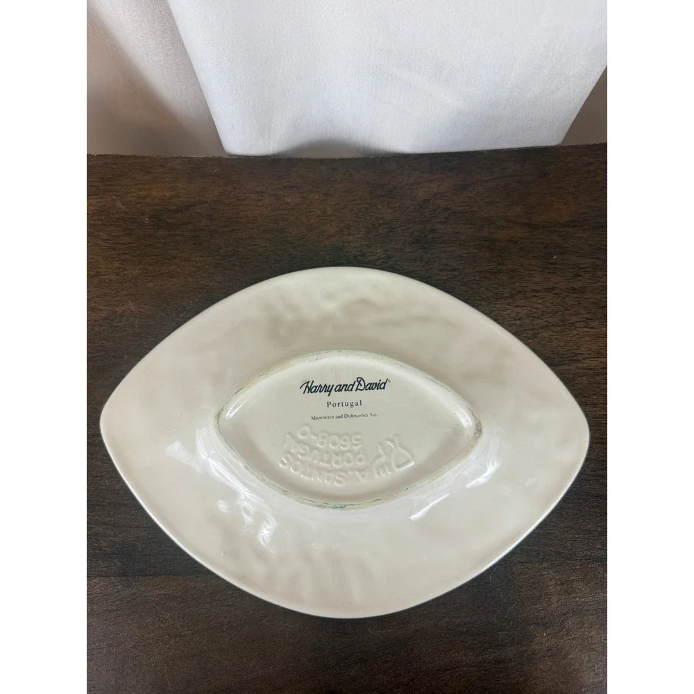 Vintage Harry and David Hda1 Grapes Portugal Gravy Boat and Tray‎ READ